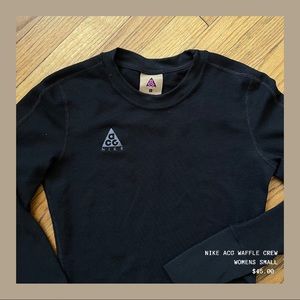 NIKE ACG waffle long sleeve. Size small